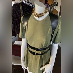 Faux  leather harness